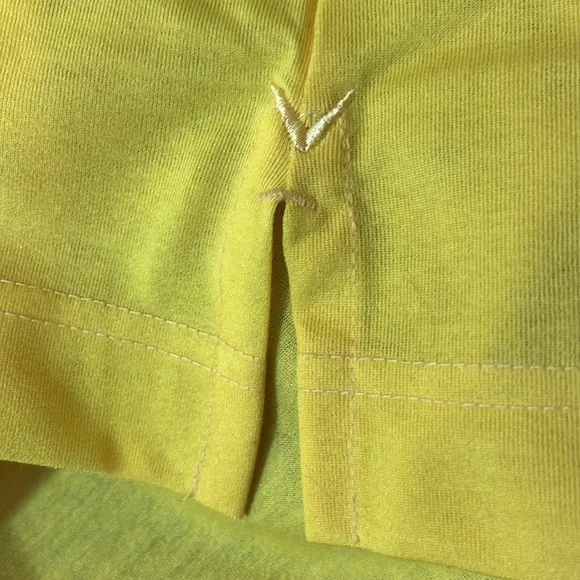 Callaway Yellow Performance Golf Shirt Size Medium - Picture 8 of 10